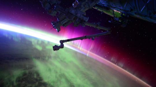 Watch this amazing video of the Aurora Borealis from space