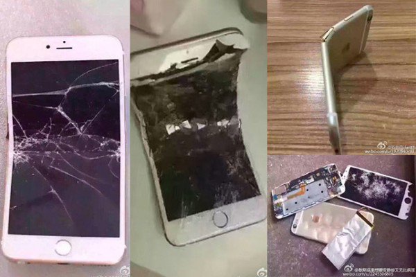 Chinese people are smashing their Iphonps in bizarre display of patriotism