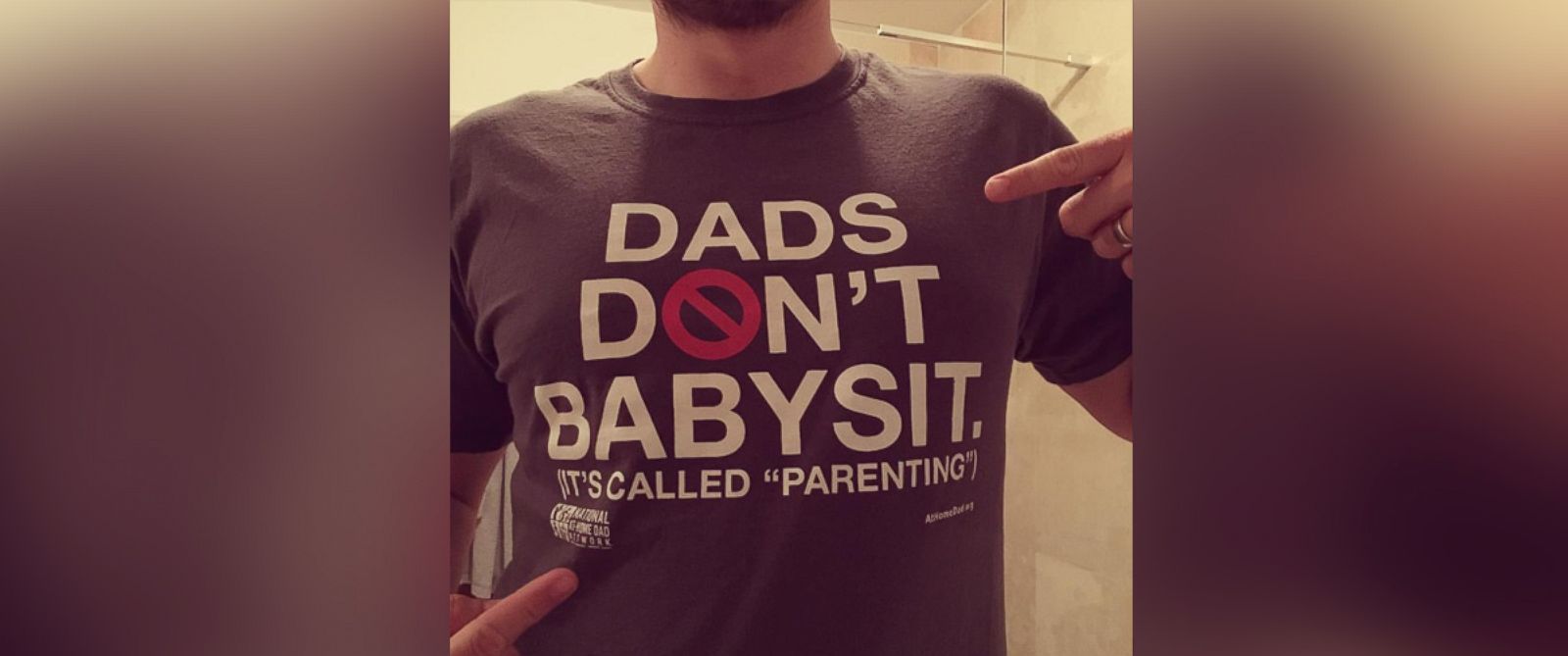 British Man's 'Dads Don't Babysit' T-Shirt Sparks Conversation About Parental Equality