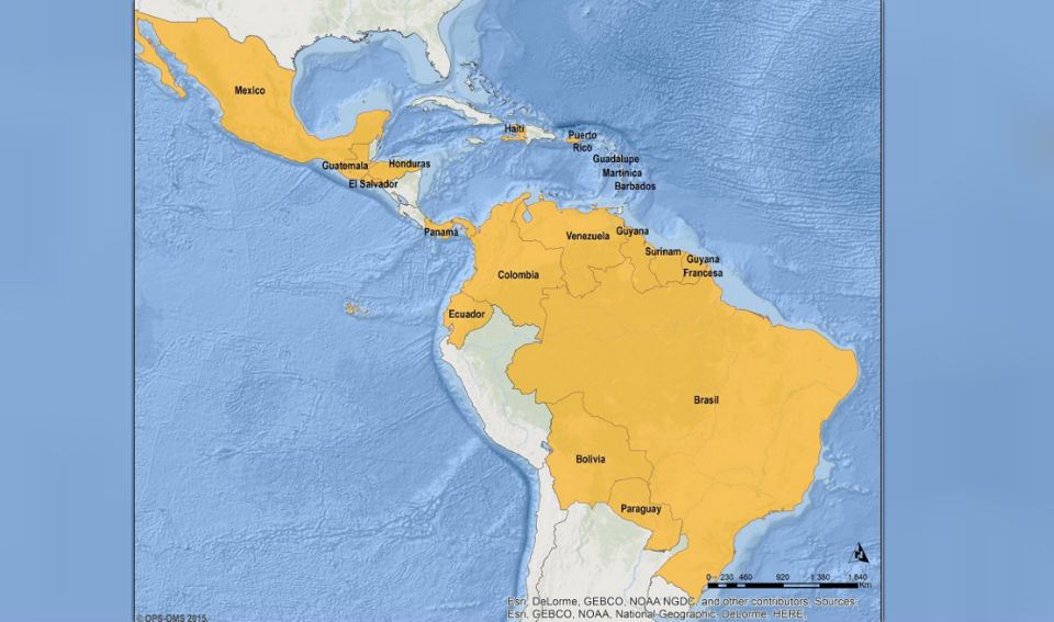 Estos países de América Latina han registrado casos del virus del Zika