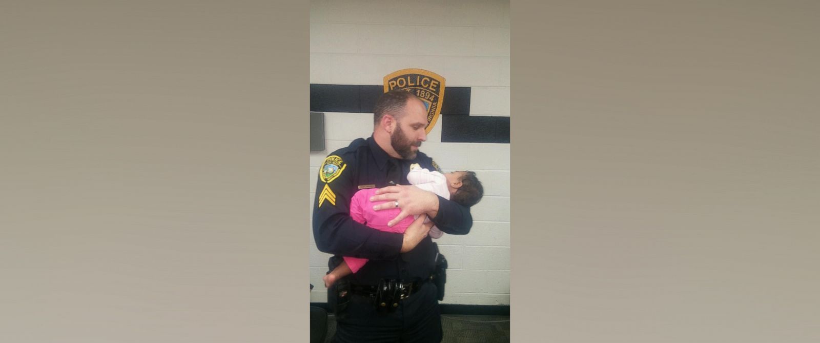Police Officer Rescues Baby From Grocery Store Bathroom