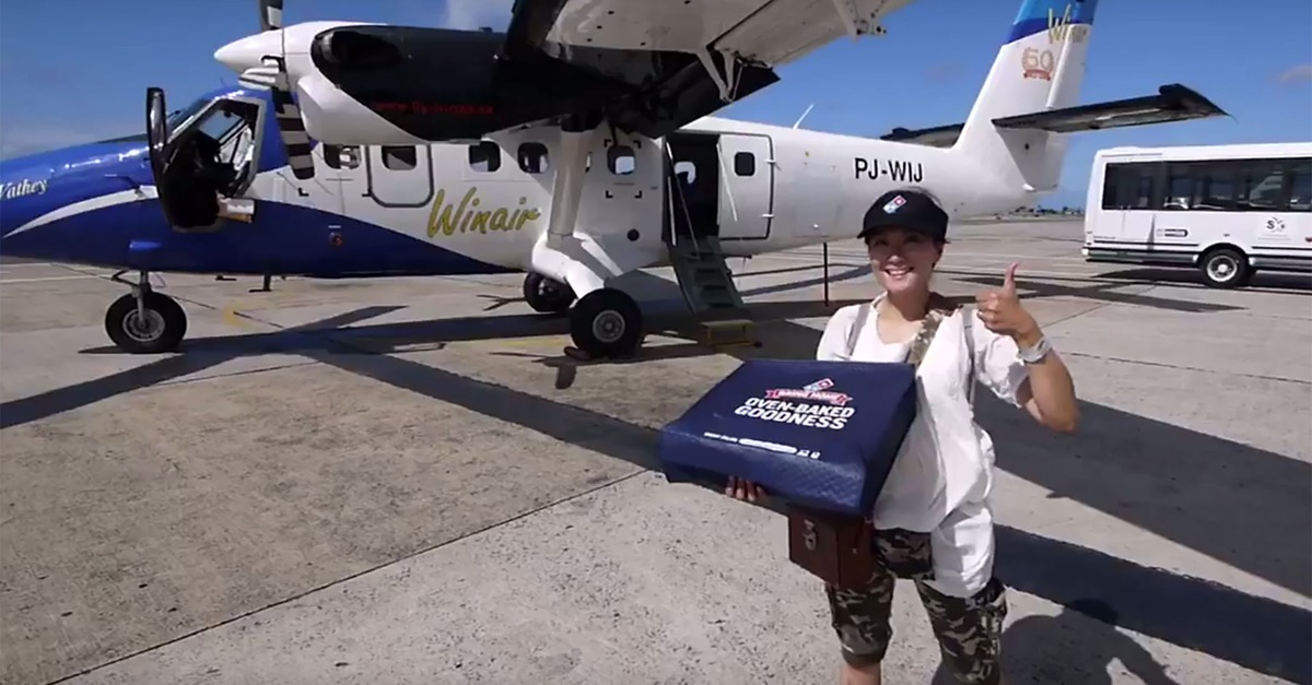 Remote Caribbean islands can now get pizza delivered by plane