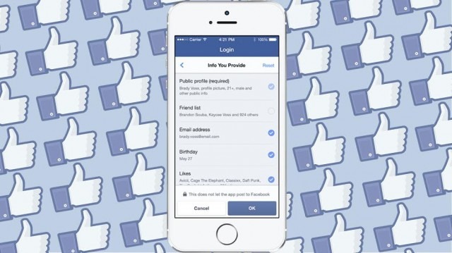 How to limit the information you share with apps via "Log in with Facebook"