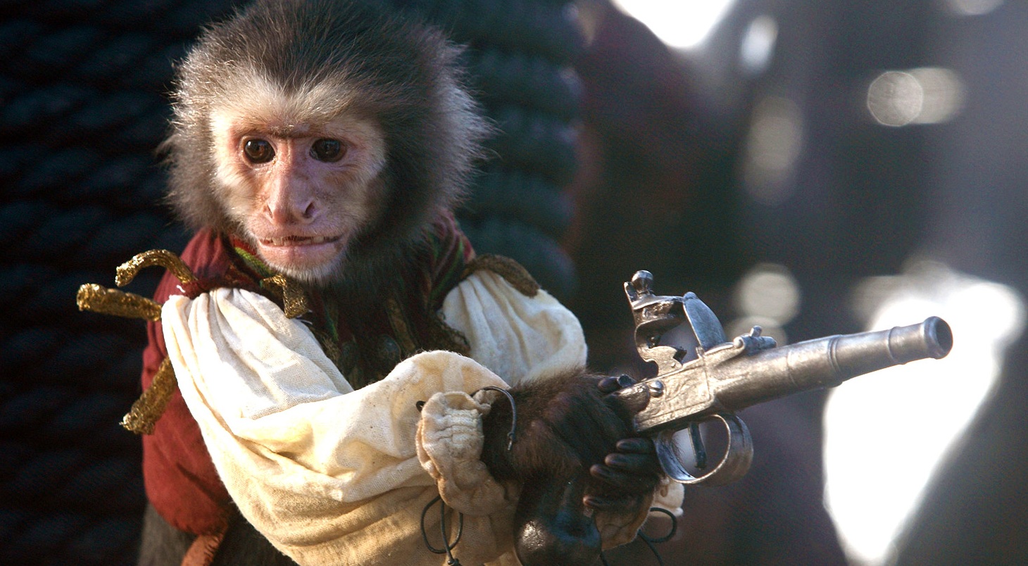 PETA and Pirates of the Caribbean...what happened to the monkey on the set?