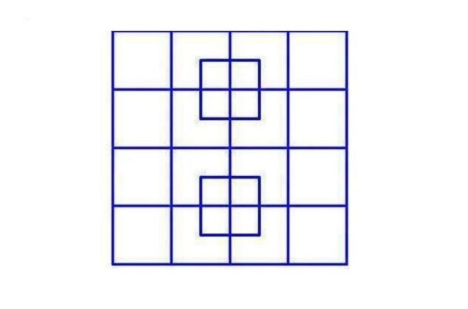 ¿Cuántos cuadrados encuentras? el 92% falla en sus respuestas