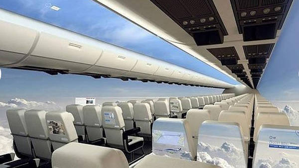 Diseñan un avión "transparente"