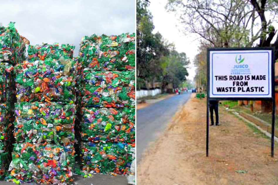 Jamshedpur, a city in Jharkhand, uses plastic waste to make roads