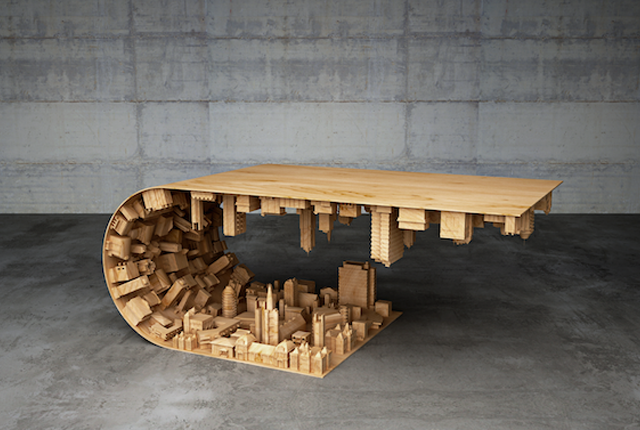 This Coffee Table is Based on a Scene From "Inception"