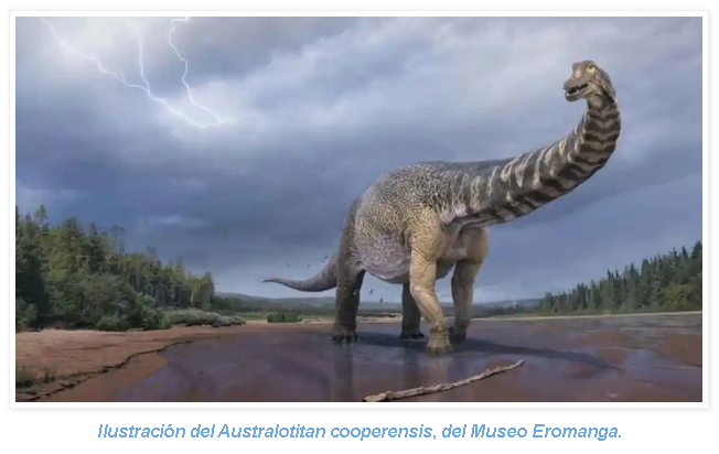 Dinosaurios: Así era el Australotitan, el mastodóntico dinosaurio de 25 m q acaba de ser descubierto