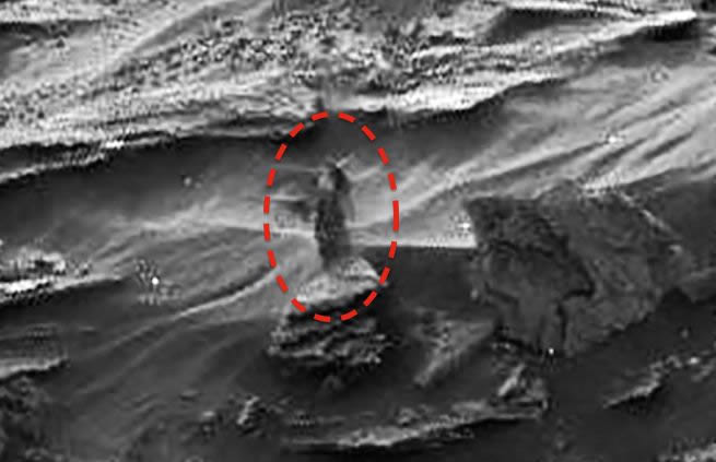 La extraña mujer en una foto de Marte