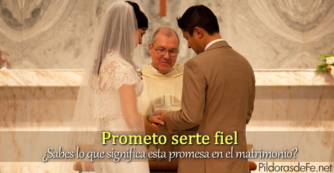 "Prometo serte fiel" ¿Sabes lo que significa esta promesa en el matrimonio?