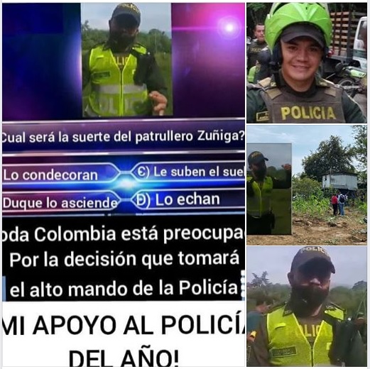  Patrullero Ángel Zúñiga Valencia,  el policía del año