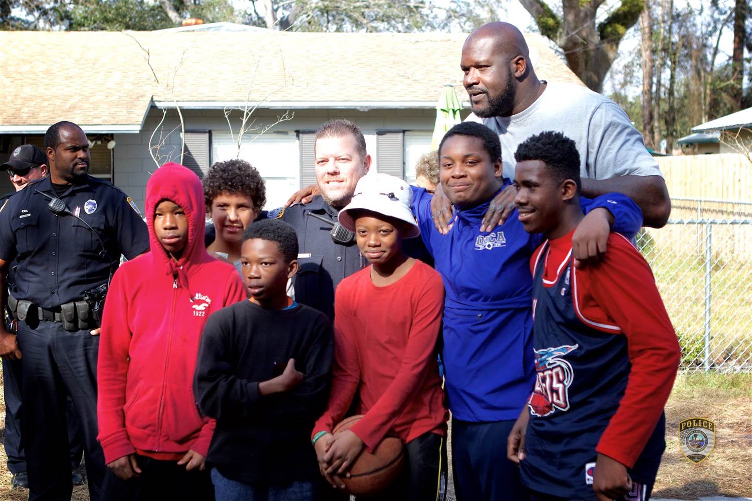 Shaq Surprises Florida Cop for Pickup Game With Kids After Viral Hoops Video