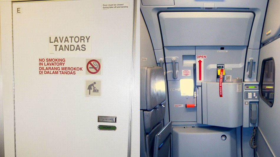 Man mistakes plane exit for toilet door, tries to open it at 30,000 feet