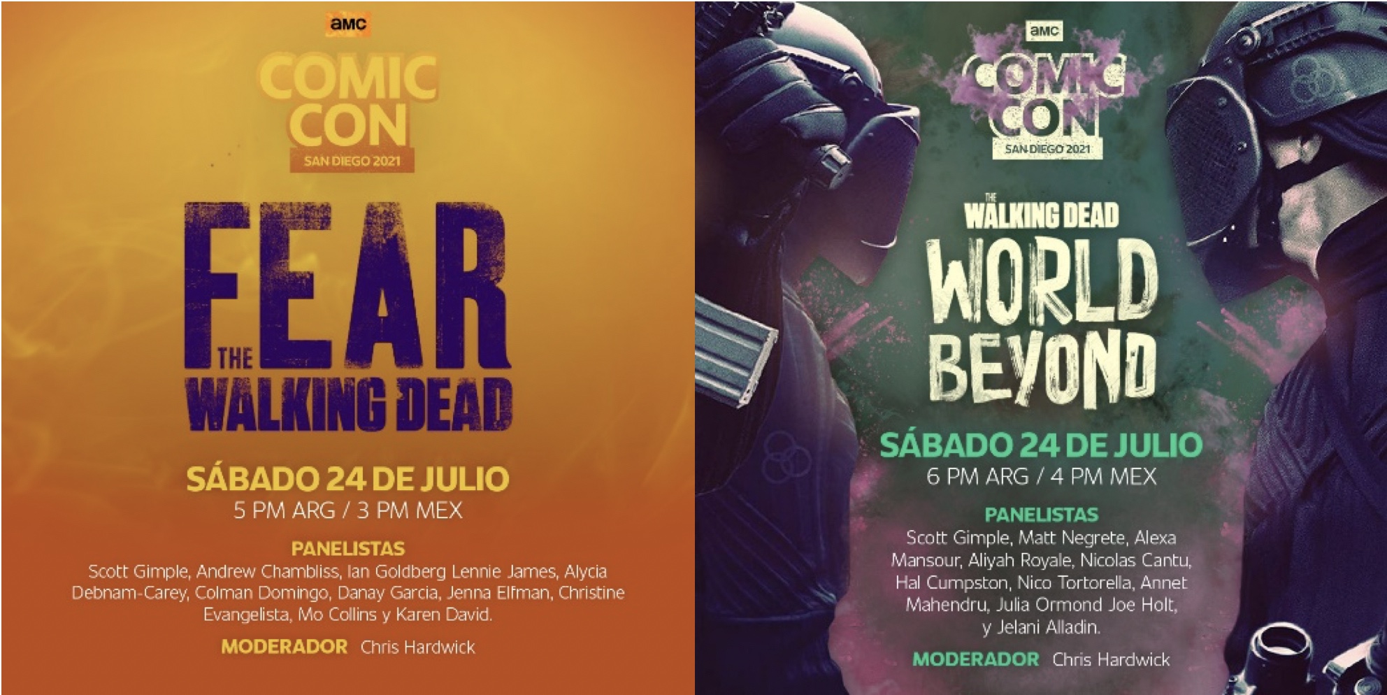Público colombiano podrá acceder a los paneles de AMC en la Comic Con 2021