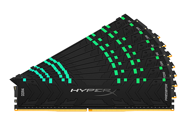 HyperX lanza nuevos módulos de memoria Predator DDR4 RGB y FURY DDR4 RGB de hasta 256 GB