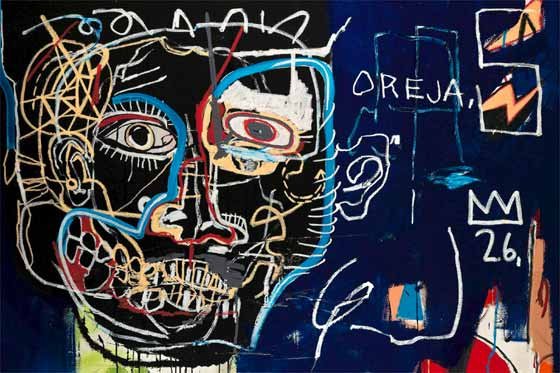 U2 vende una obra de Jean-Michel Basquiat