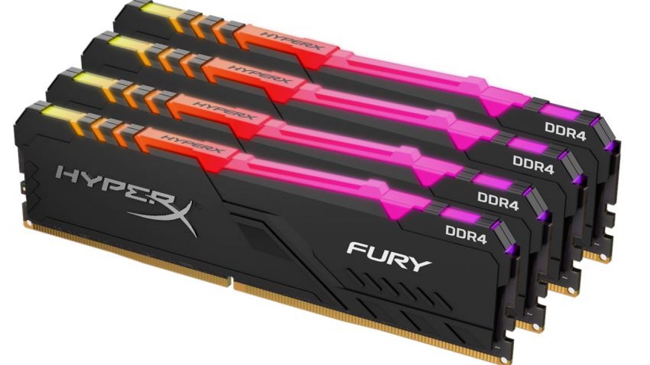 HyperX anuncia extensión de la línea de memoria FURY DDR4 RGB