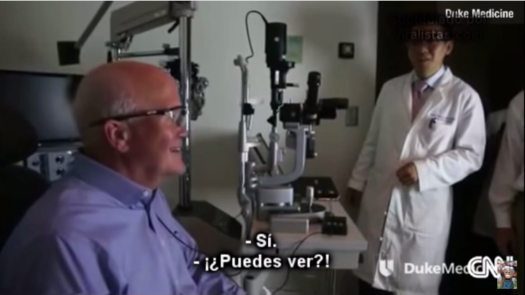 Hombre recupera la vista después de 33 años de ceguera 