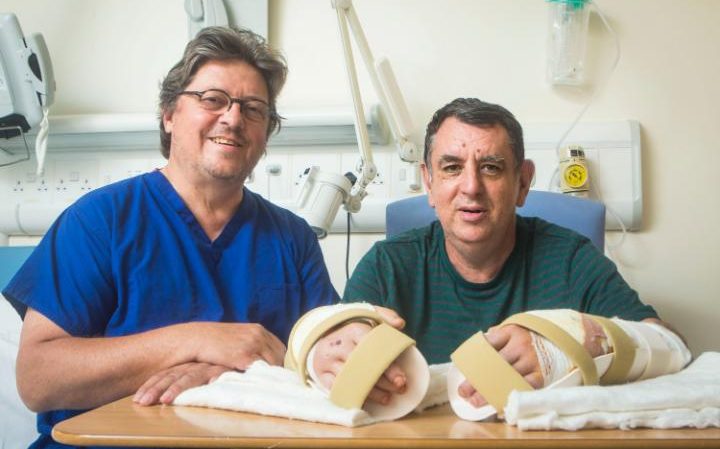 Double hand transplant: UK's first operation 'tremendous' success