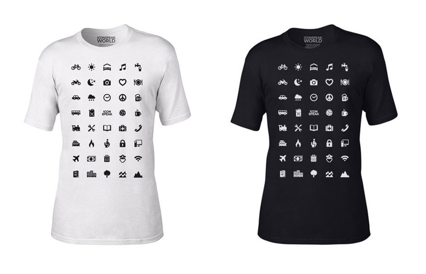 Traveller T-Shirt With 40 Icons Lets You Communicate In Any Country