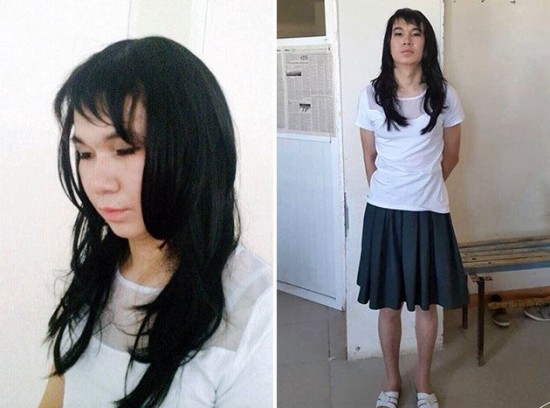 Guy dresses up as his girlfriend to take tough exam in her place