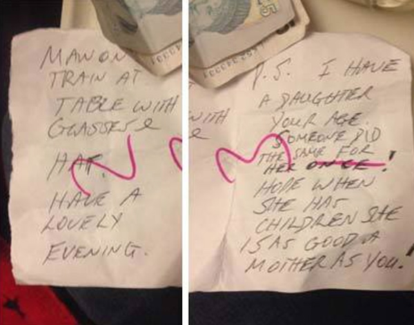 Stranger   s secret note is spreading like wildfire online