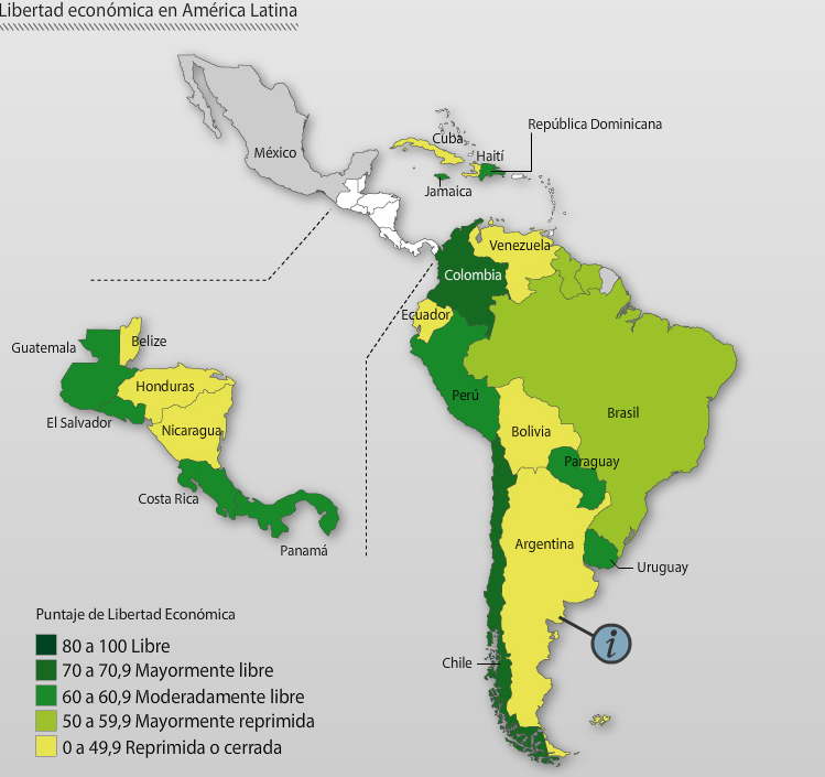 Ranking mundial de libertad económica: Argentina y Venezuela entre las mas bajas