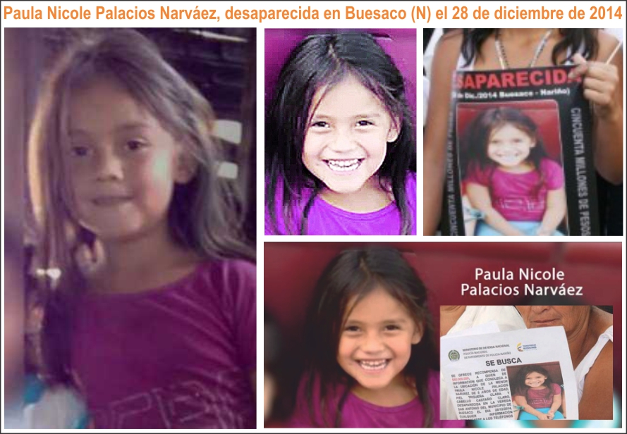  En octubre, primera condena por desaparición de la niña Paula Nicole