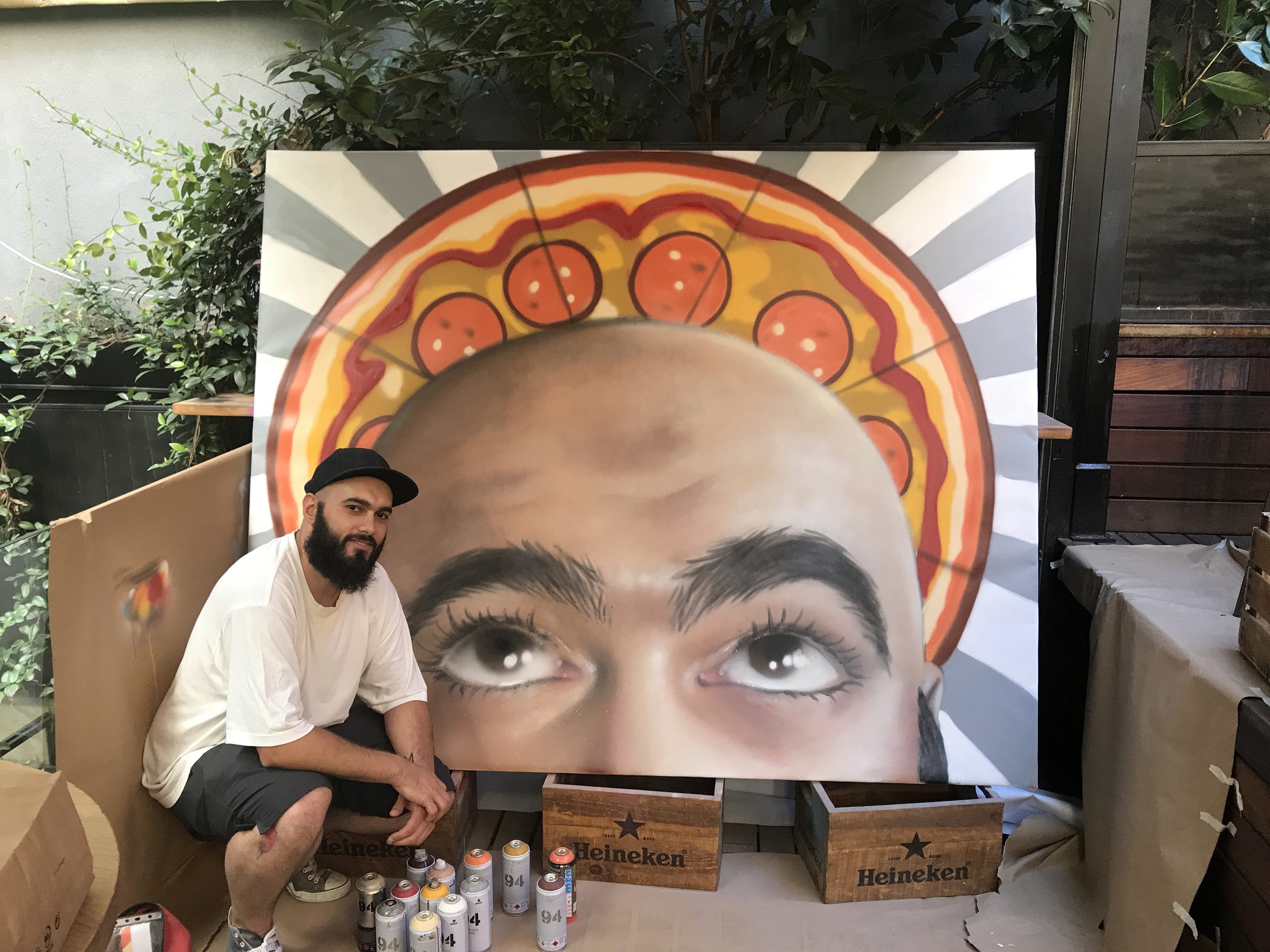 El artista de Salamanca Jorge Nego  en la Segunda Edición del Street Art & Food Festival