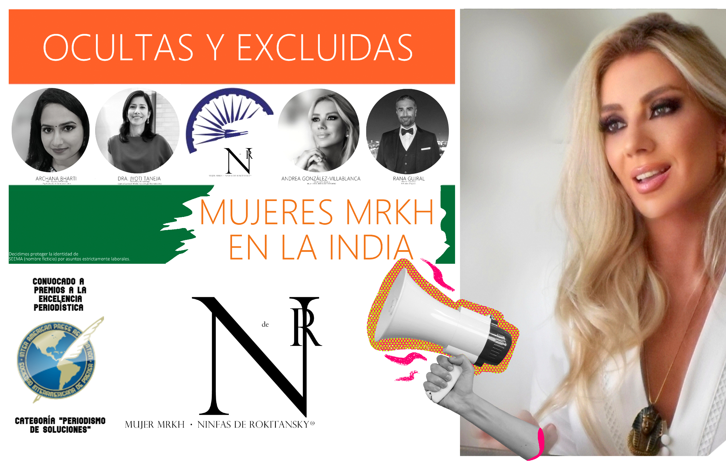  Mujeres MRKH indias: Andrea González-Villablanca convocada a Premios de Excelencia Periodística