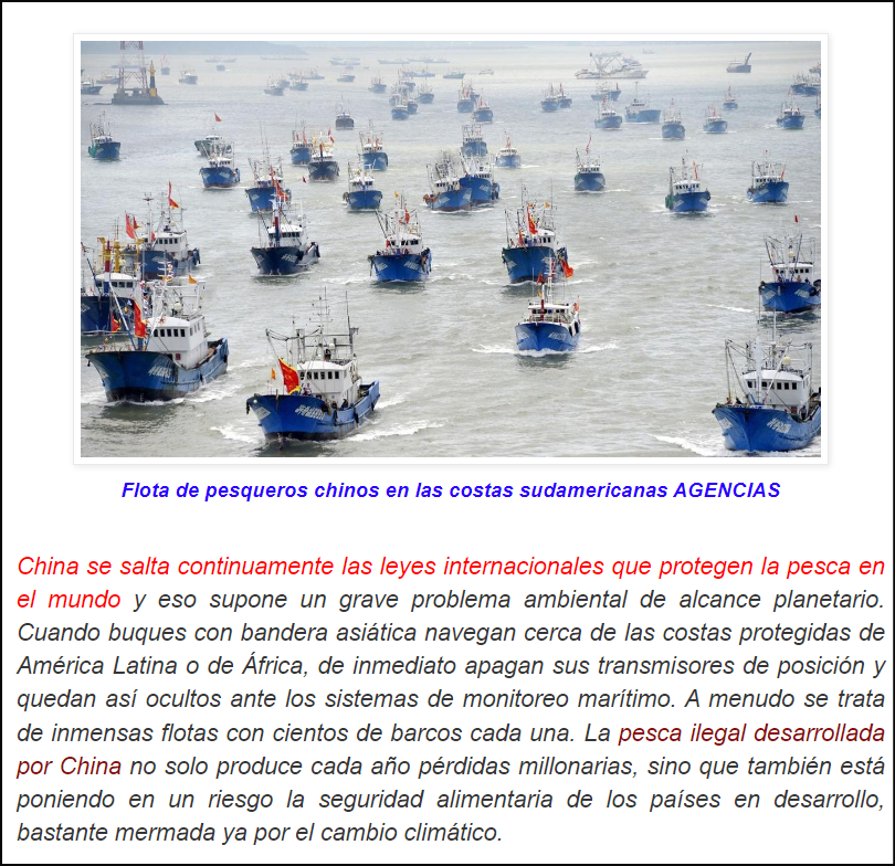 Arrasan los océanos: La flota china ilegal y las asiáticas piratas campan a sus anchas todo el mundo