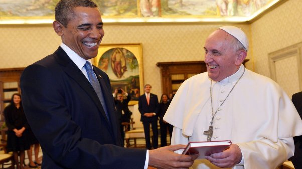 "Soy un gran admirador suyo", le dijo Obama al papa Francisco