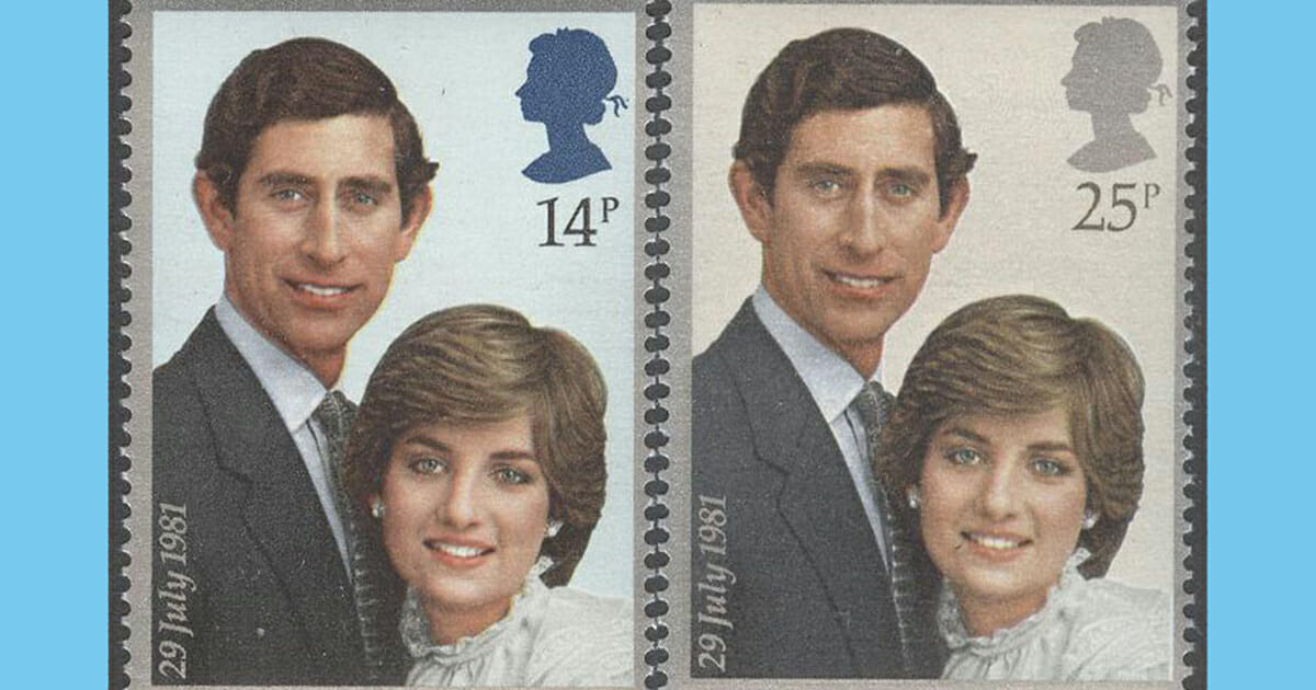 Stamp of Prince Charles and Princess Diana goes viral: can you spot detail that has internet boiling