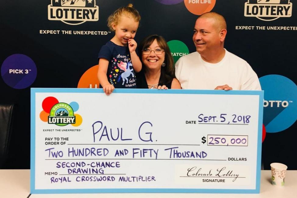 Colorado man's $250,000 jackpot is his third lottery win
