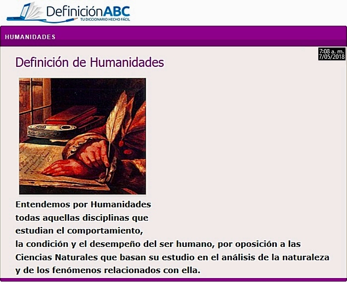 ¿Humanidades? (.)