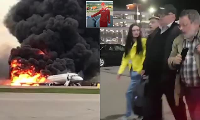 Furia contra un sobreviviente del avión ruso incendiado: bloqueó la salida para salvar su equipaje