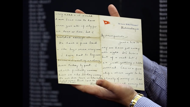 Una carta del director musical del 'Titanic' se vende en 141,600 dólares