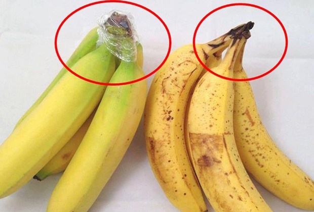 Truco para mantener las bananas frescas