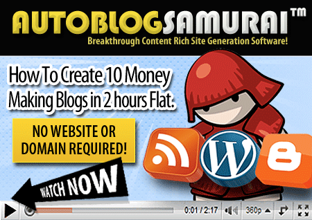 AutoBlog Samurai - Una buena forma de Crear Autoblogs redituables