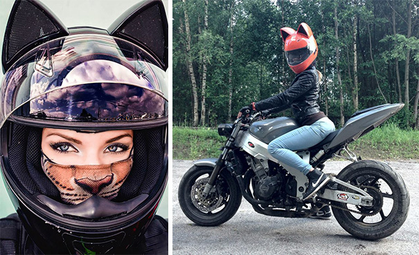 Cat Helmets With Ears From Russia