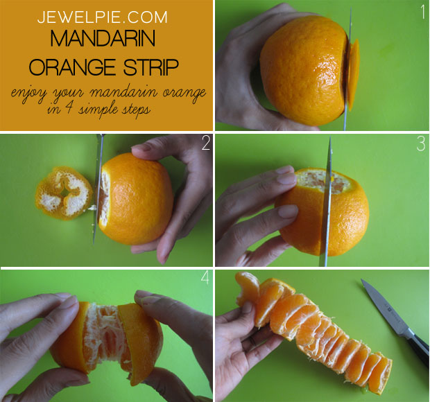 Cómo pelar una mandarina
