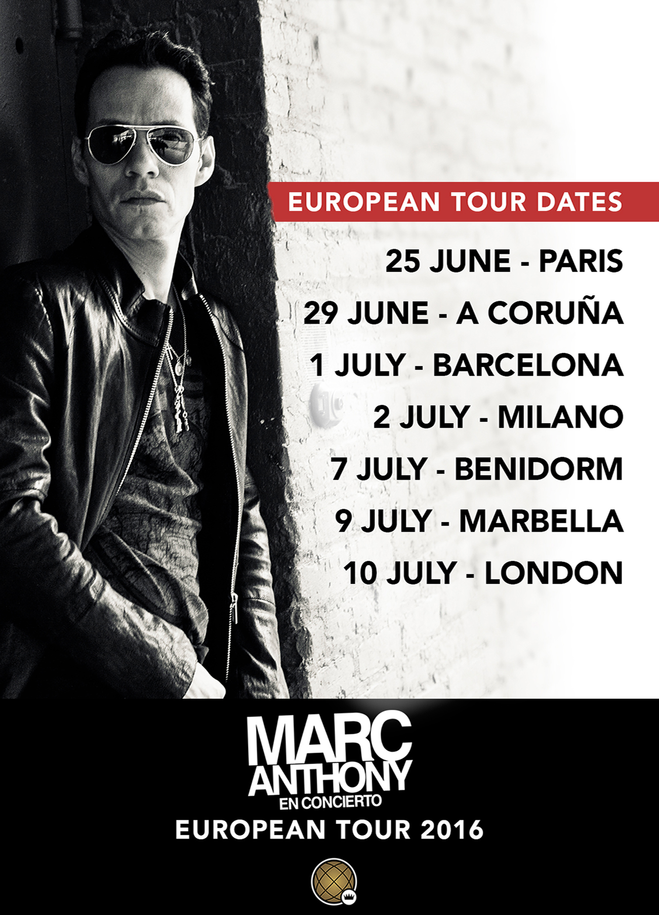 Marc Anthony regresa a Europa!