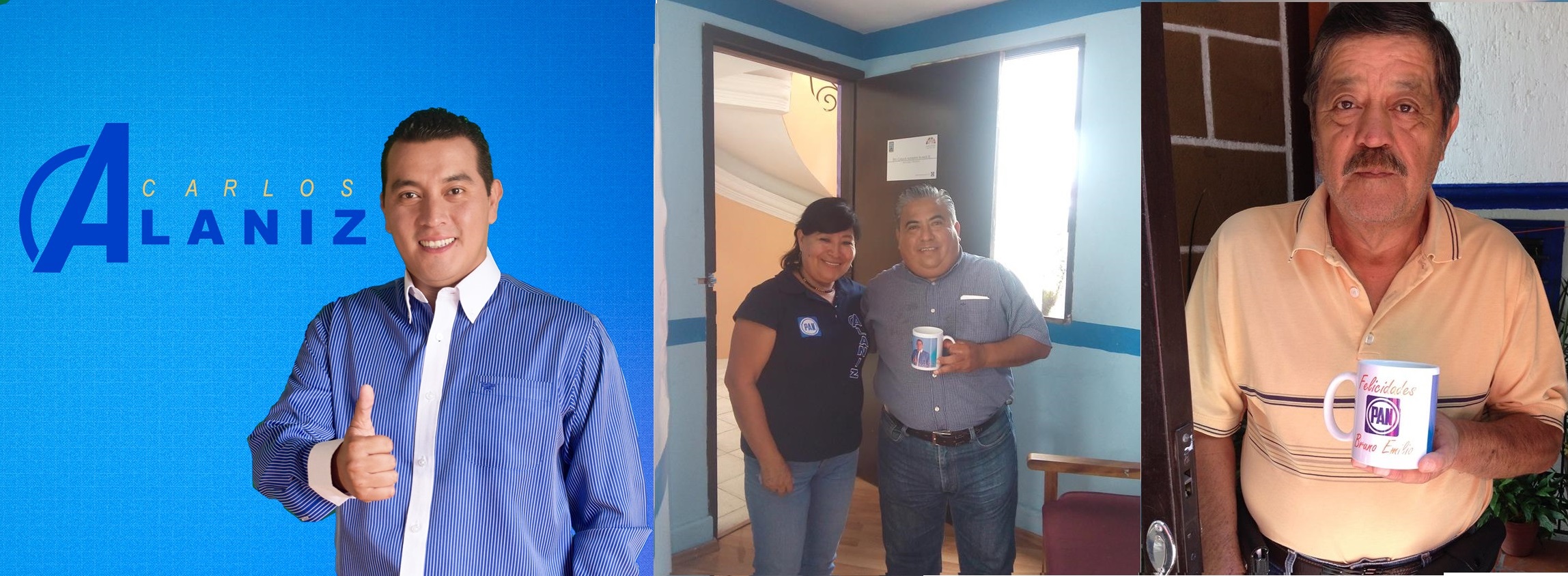 Carlos Alaniz regala Tazitas de Cafe en busca de Votos Futuros