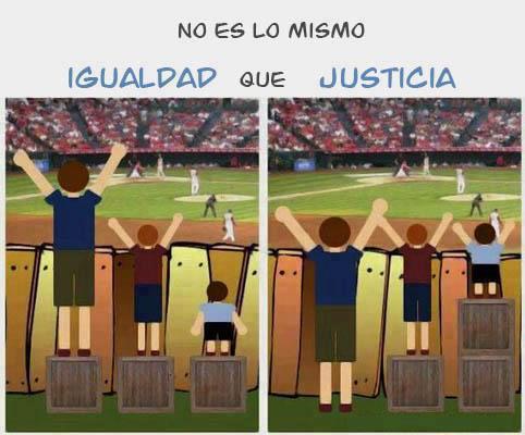 Igualdad vs Justicia