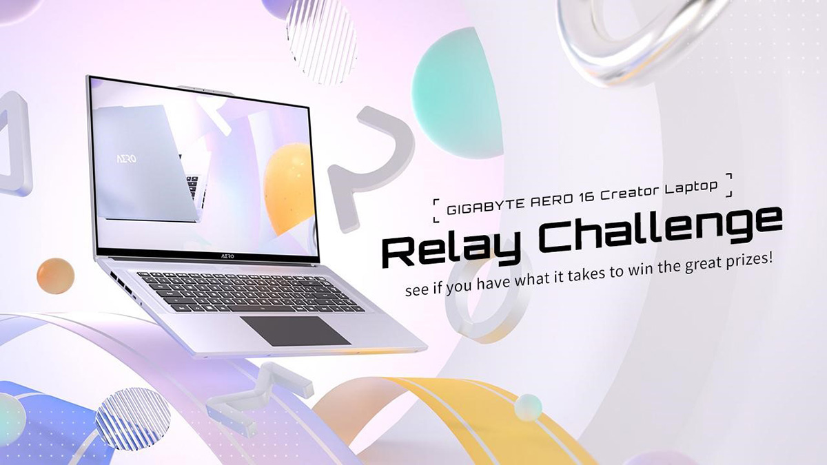 GIGABYTE organiza la campaña global "AERO 16 Relay Challenge" presentando laptops con alta precisión