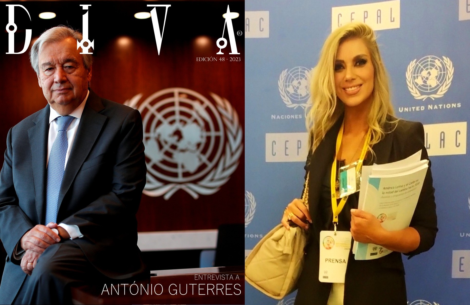 Periodista Andrea González-Villablanca entrevista al Secretario General de las Naciones Unidas