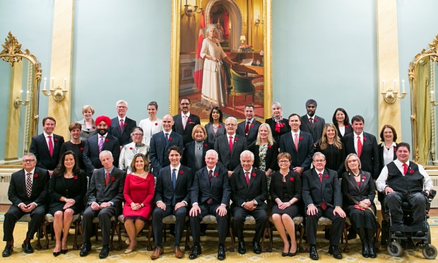 Canada   s new Prime Minister appoints a 50% female cabinet on 1st day in office