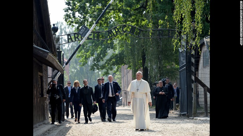 Francis Pope made an historical visit to Auschwitz